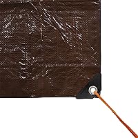 Vista 4 de Lona de tela antidesgarro reforzada Stansport, color café