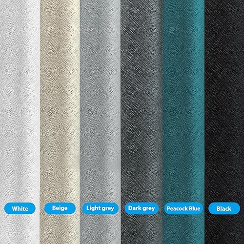 Miniatura 4 de Cortinas divisoras de habitación, cortina de privacidad totalmente opacas, panel de cortina de privacidad con aislamiento térmico para habitación,