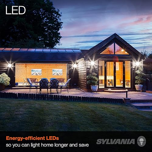 Miniatura 5 de Sylvania Night Chaser - Bombilla LED PAR38, 250 W  25 W, regulable, 22 años, súper brillante, 2650 lúmenes, 5000 K, luz diurna, paquete de 2 (74794)