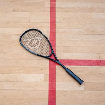 Dunlop Squash Racket Infinity – – Premium Graphite Frame – 145 g – Squash Racket for Beginners & Entry-Level Players, Black, Grey
