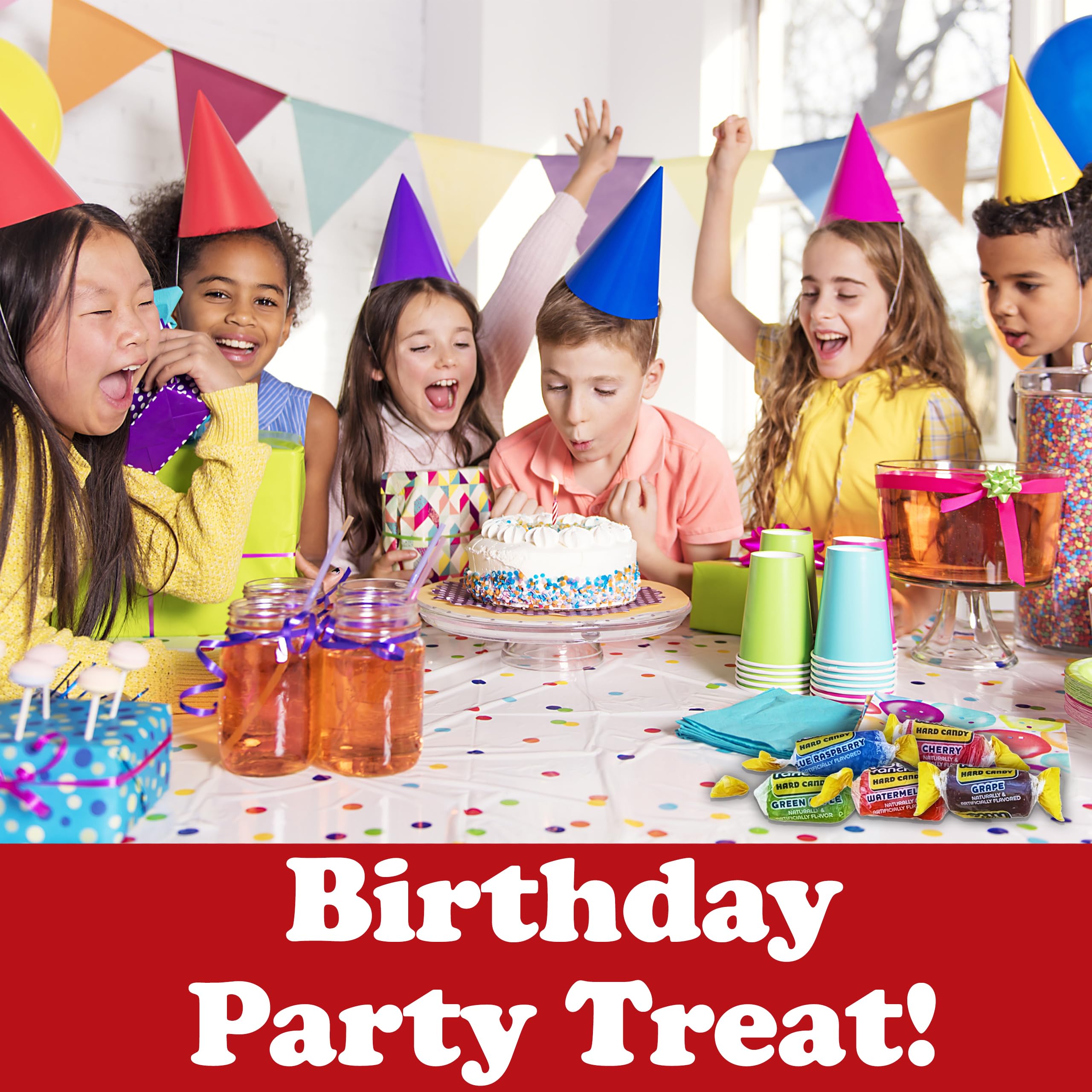 Jolli Rancher Hard Candy Assortment, Bulk 2 Lbs, Variety Mix of 5 Assorted Original Fruit Flavors, Individually Wrapped Party Mix Candy for Kids Birthday, Goodie Bags, Piñata, Appx 150 Pcs