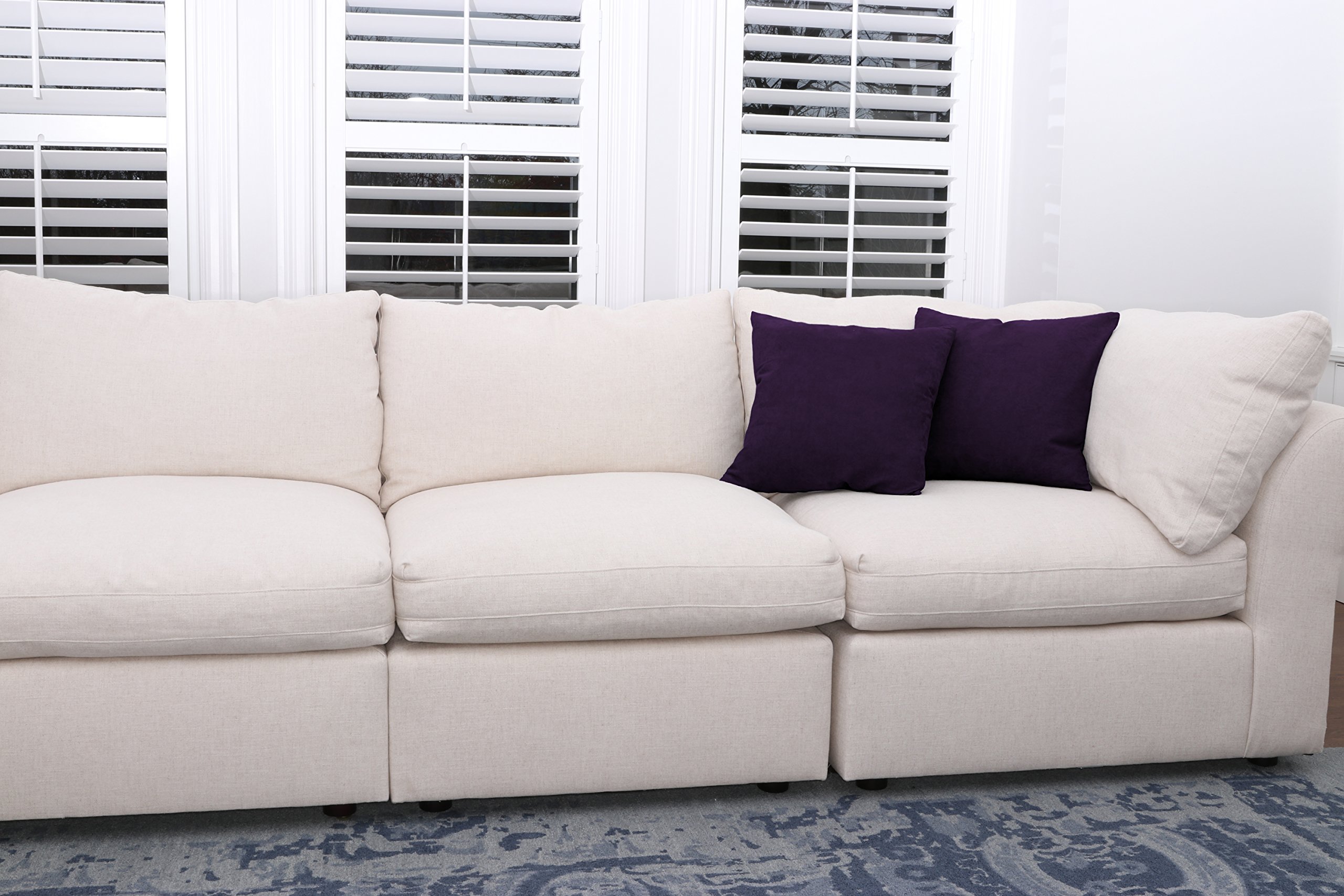 Deluxe Comfort Microsuede Throw Pillows, 16