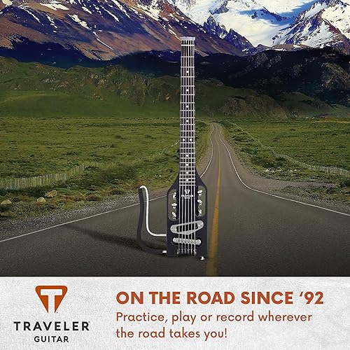 Miniatura 5 de Traveler Guitar Cuerpo sólido eléctrico de 6 cuerdas, izquierdo, negro mate, (ULE BKM LH)