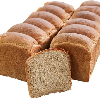 100% Whole Wheat Bread, 4 loaves, 24 slices 6-slice cut, Kyushu wheat, additive-free, coconut oil used, prepared with hydrogen water