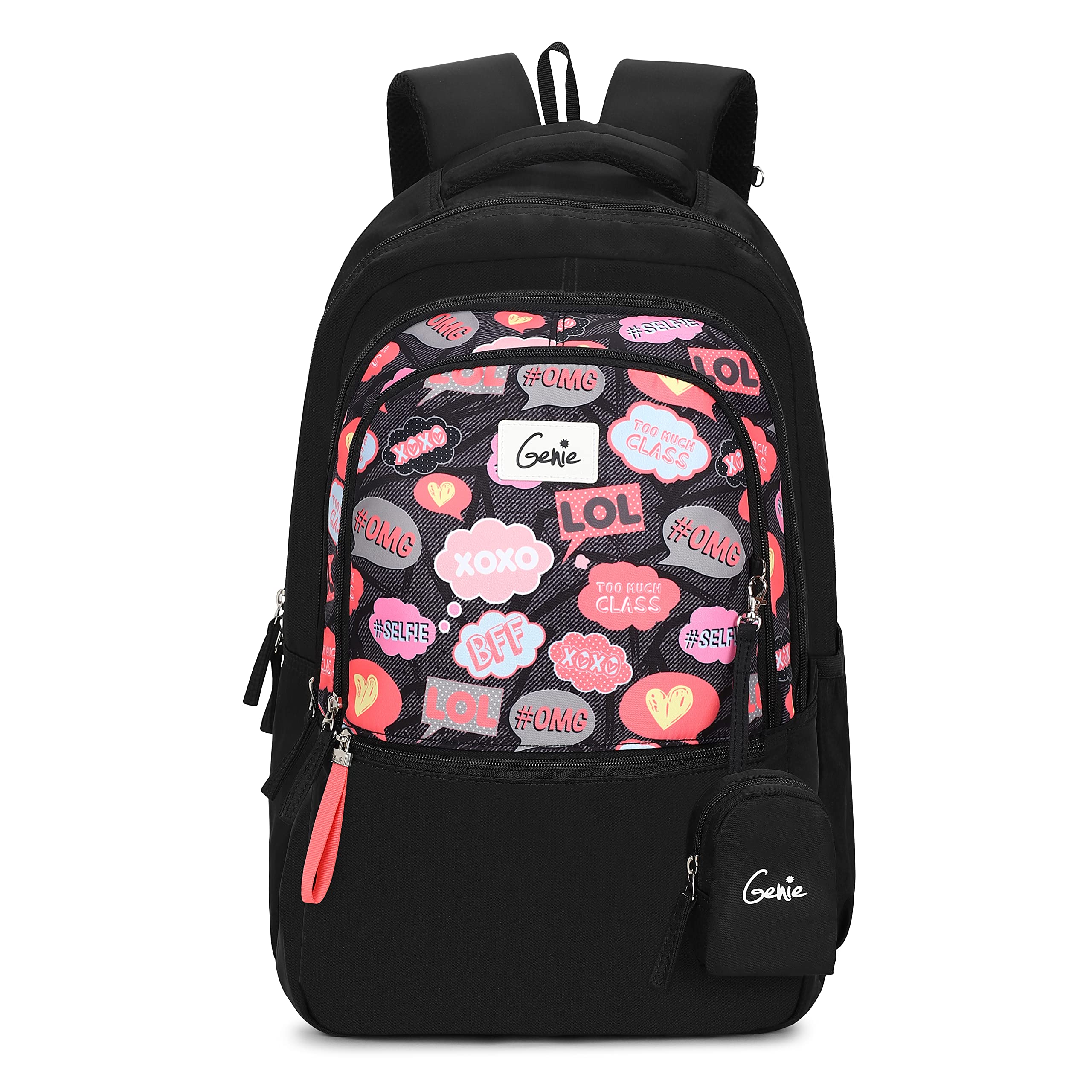 Genie BFF Laptop Backpack for Women, 3 compartments, Stylish and Trendy College Bags for Girls, Water Resistant and Lightweight Bags for Office and Travelling Purpose. 36 litres (B097QP33LK) Amazon Price History, Amazon Price Tracker