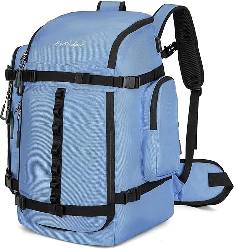 Miniatura 9 de Bolsa para botas de esquí de 65L, bolsa de viaje grande, nailon 1680D, impermeable, acolchada, bolsa para botas de esquí, para mujeres, hombres y