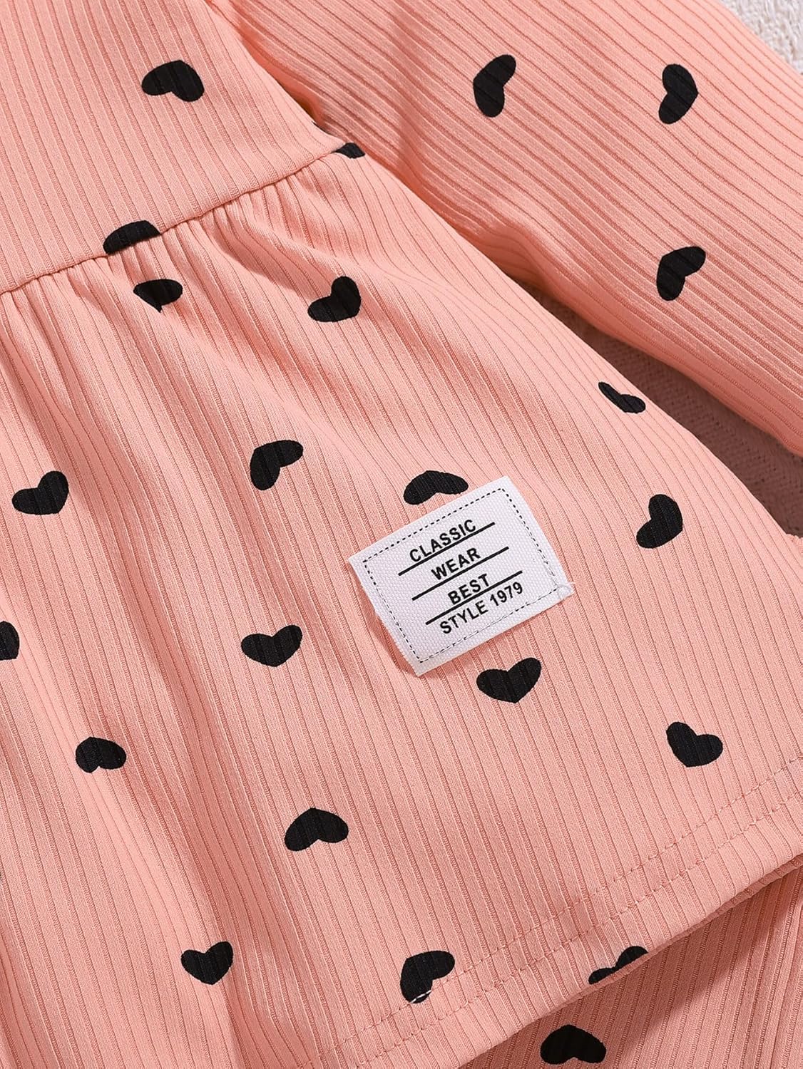 Baby Girls Clothes Toddler Girl Outfits Fall Infant WInter Ribbed Pants Set for 6 9 12 18 24 Months 2t 3t Girls - Image 5