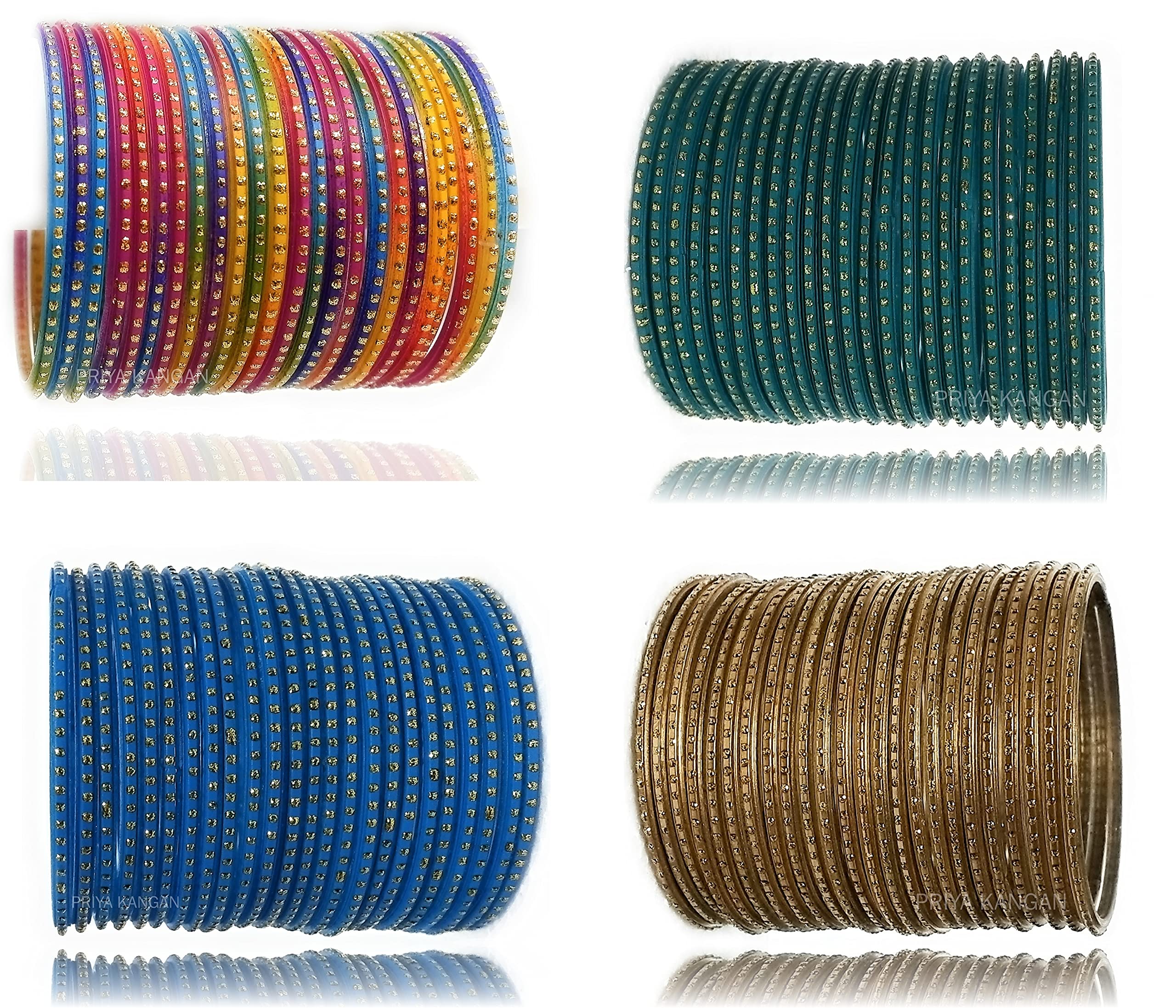 Beautifull - Braccialetto in vetro con motivo a pois Nion per tutte le occasioni, confezione da 96 braccialetti