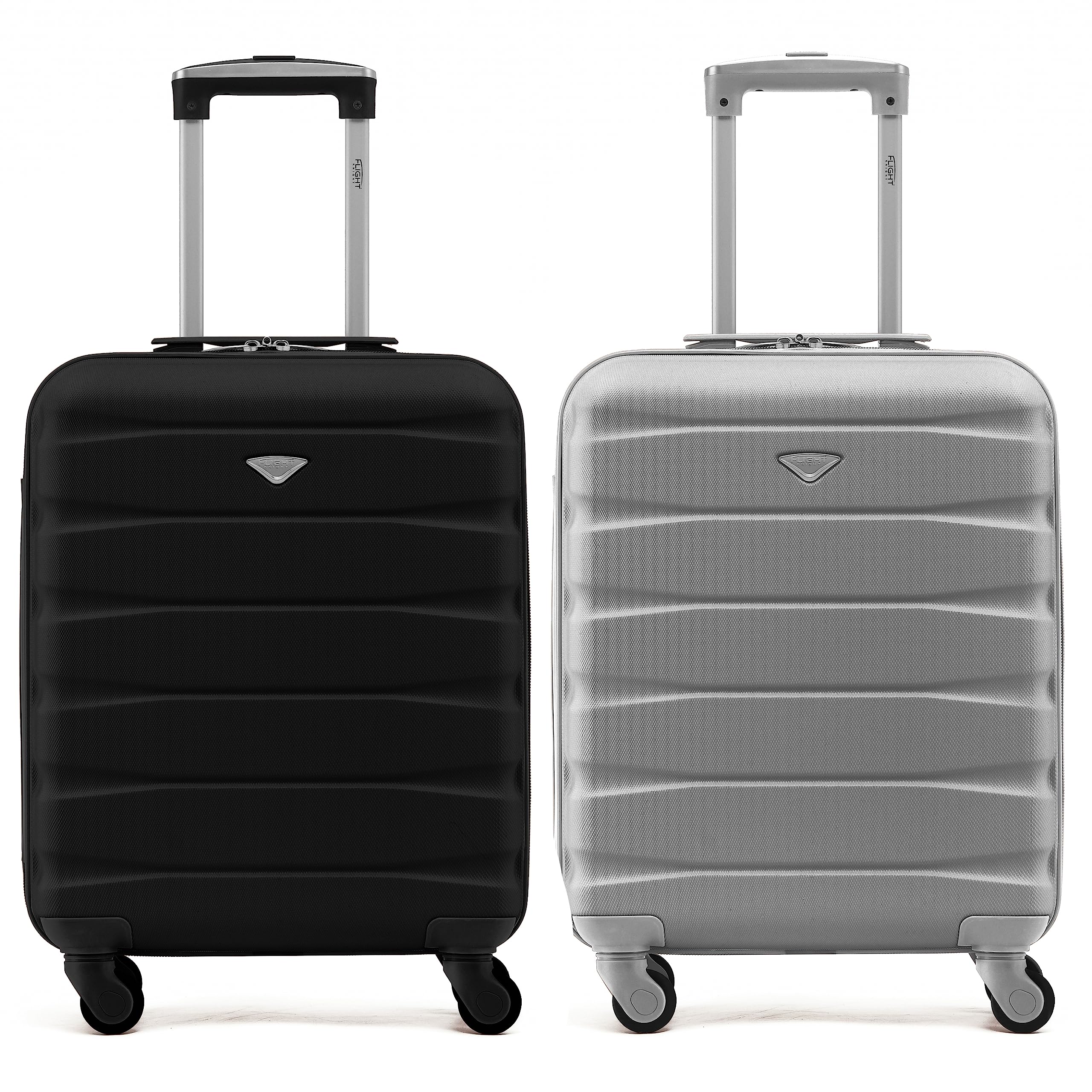 Flight Knight Suitcase Set of 2 Lightweight 4 Wheel ABS Hard Case Cabin Carry On Hand Luggage Approved for Over 100 Airlines Including easyJet, British Airways, Ryanair & Many More 55x35x20cm — view 173