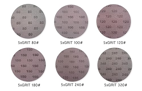 Miniatura 4 de Discos de lijado de malla de 9 pulgadas, red abrasiva, sin polvo, almohadillas abrasivas  Paquete de 30 hojas  para paneles de yeso, pisos, masilla