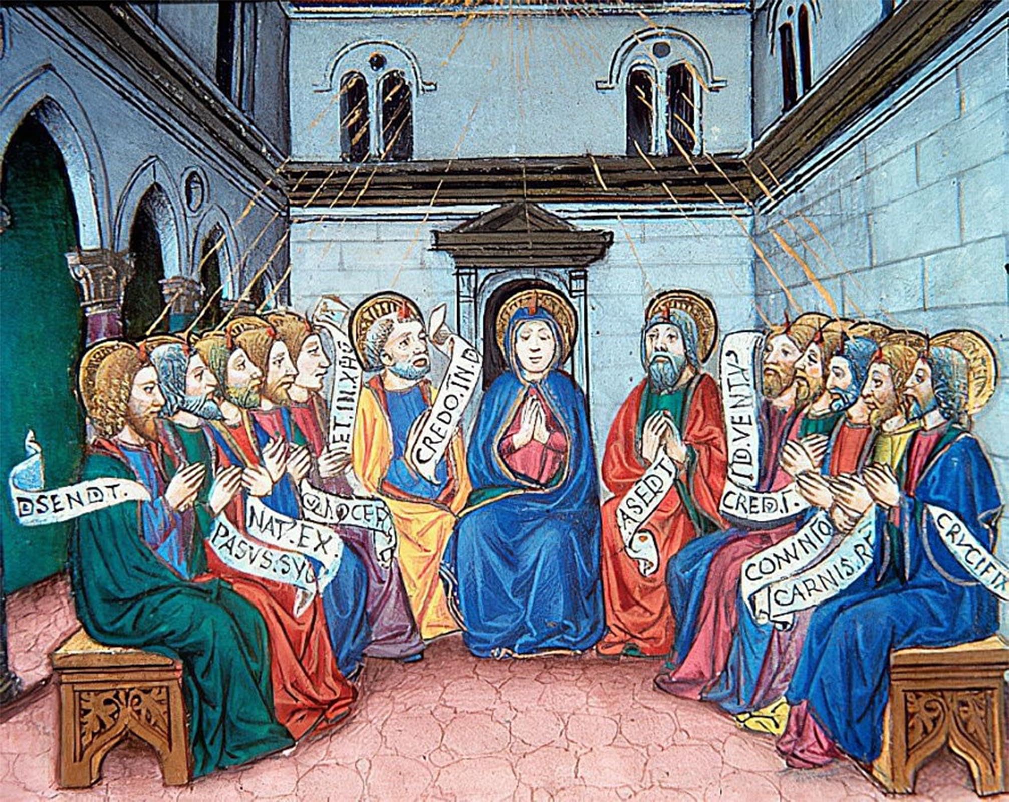 Tableau Descente du Saint-Esprit Cristoforo De Predis 60x90cm