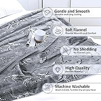 Vista 9 de Manta de dinosaurio que brilla en la oscuridad, manta de dinosaurio para niños, franela suave, regalos para amantes de los dinosaurios, mantas