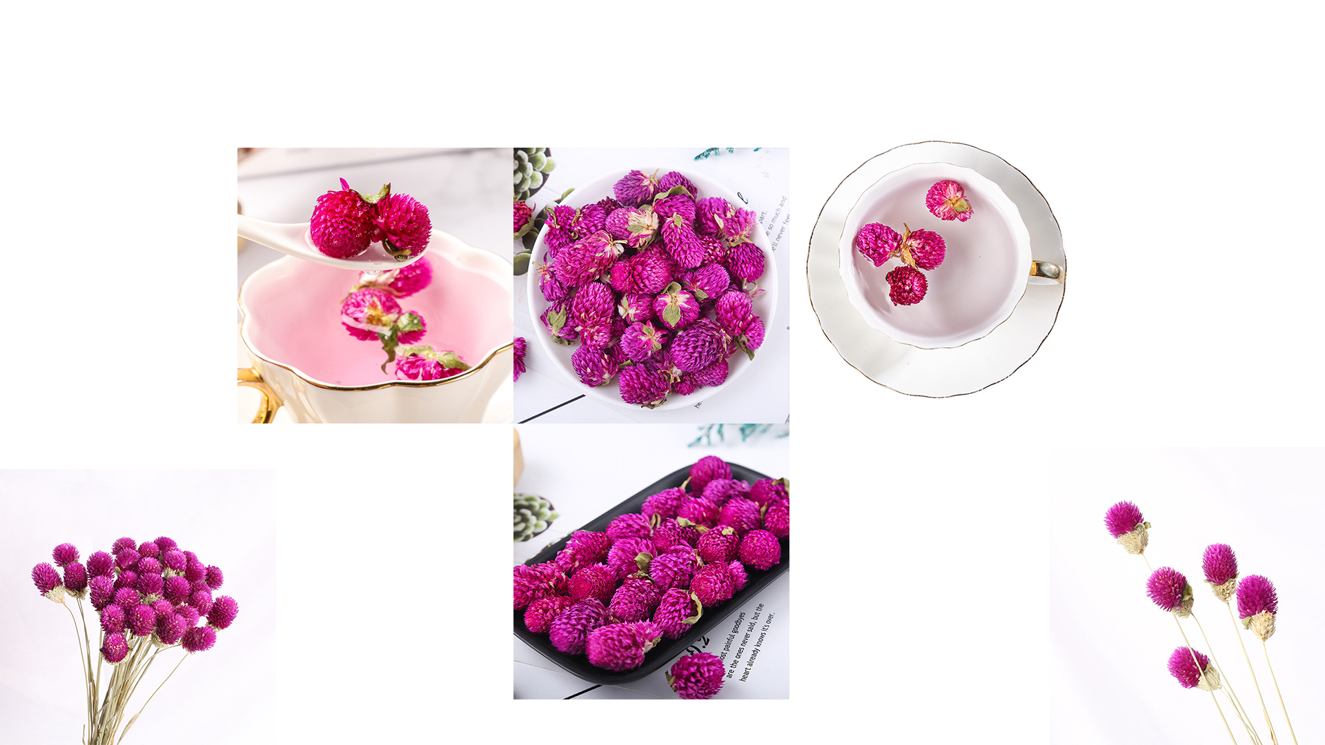 Flores secas Gomphrena globosa 4 OZ Pack de 2 miniatura 6
