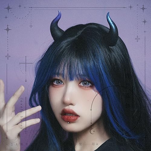 Miniatura 2 de Cuernos de diablo góticos oscuros, horquilla fantasma, borde de horquilla, pinzas para el cabello, disfraz de oreja de murciélago, disfraz de