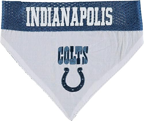 Miniatura 2 de Bandana reversible de la NFL para perros y gatos. Bufanda, bandana del equipo de malla y bordado superior. Cumpleaños de perros, juegos de fútbol,