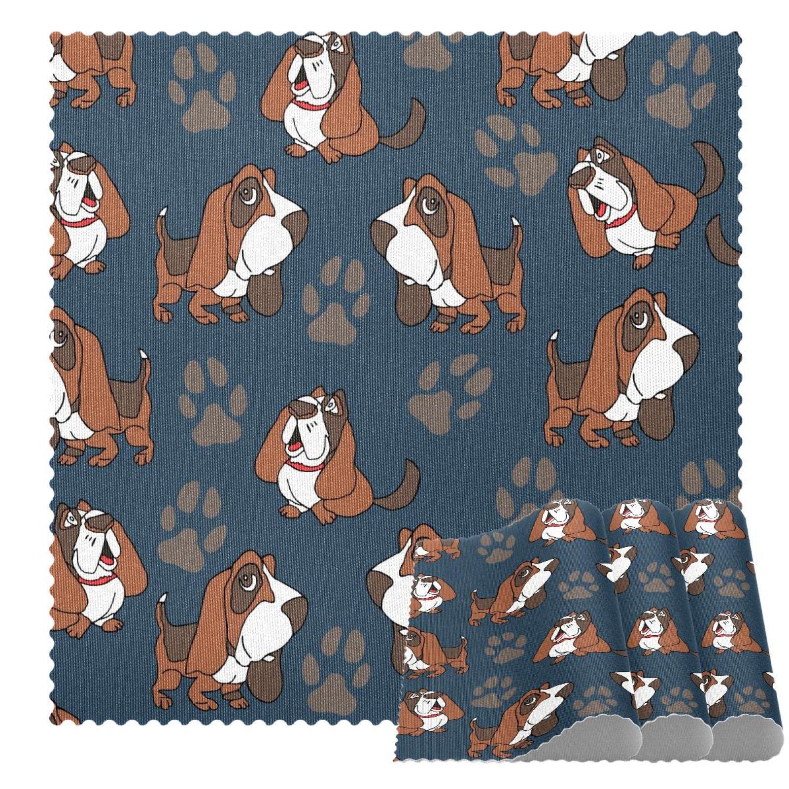Sets de table Basset Hound antidérapants et thermorésistants lot de 4 pour cuisine