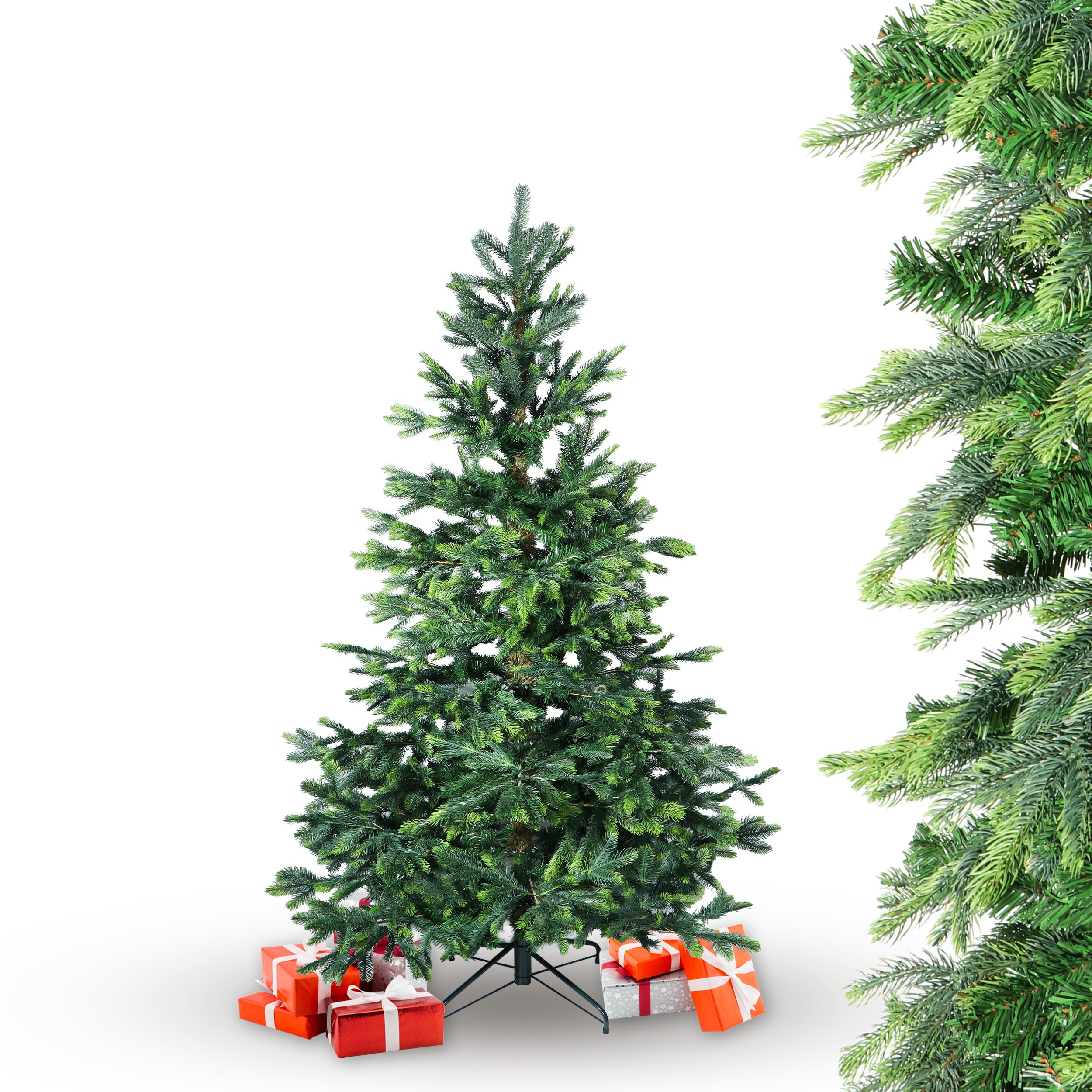 Arbre de Noël Artificiel épicéa 180 cm modèle BonTree mélange PE/PVC