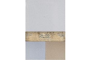 Tim Holtz Ideaology Golden/Silver Kraft-Stock Cardstock Pad