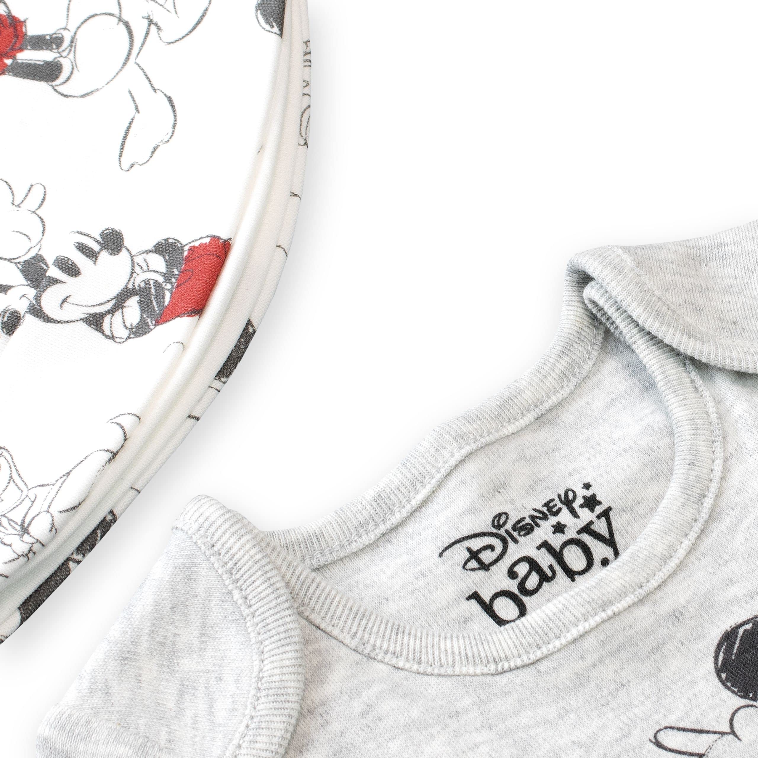 Disney Baby Jungen Mickey Mouse und Donald Duck Bodysuit mit Hut und Latz Outfit 5-teiliges Set Mehrfarbig 86