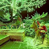 Vista 7 de Iluminación del hogar de 66 pies. Mini luces decorativas de Navidad de 200 luces LED de alambre verde, luces de hada estrellada enchufables, 8 modos