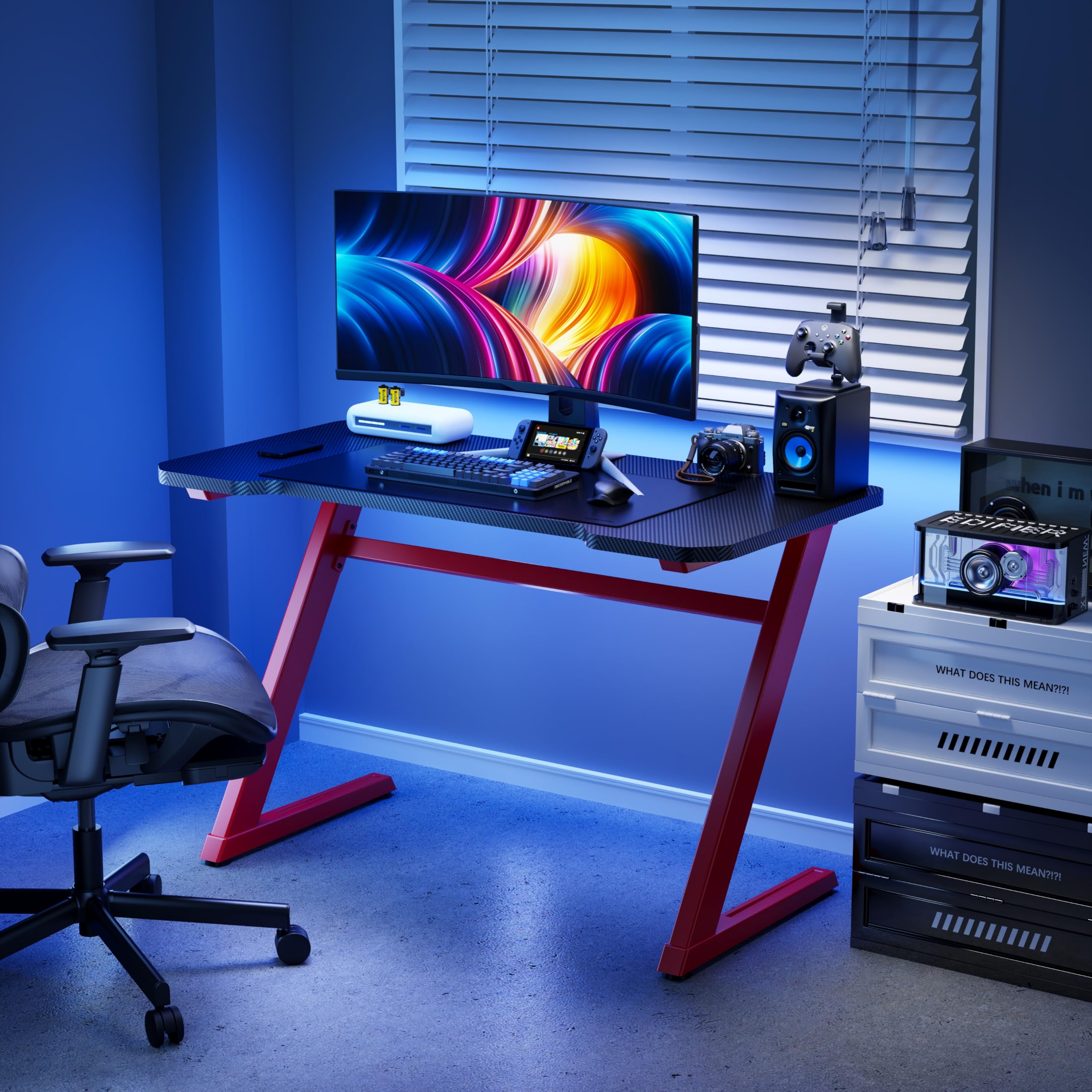 DMM.make ゲーミングデスクZ脚モデル  DKS-GD-ZLBサムネイル4