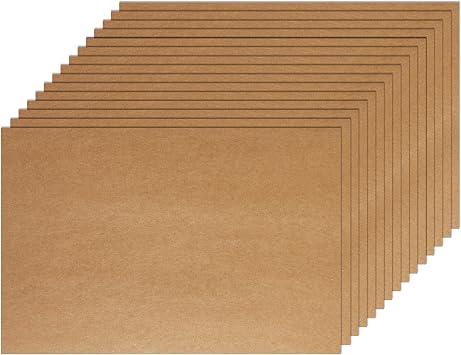 Silunkia 80 Sheets Brown Cardstock 4 x 6 Certificates Paper 92lb