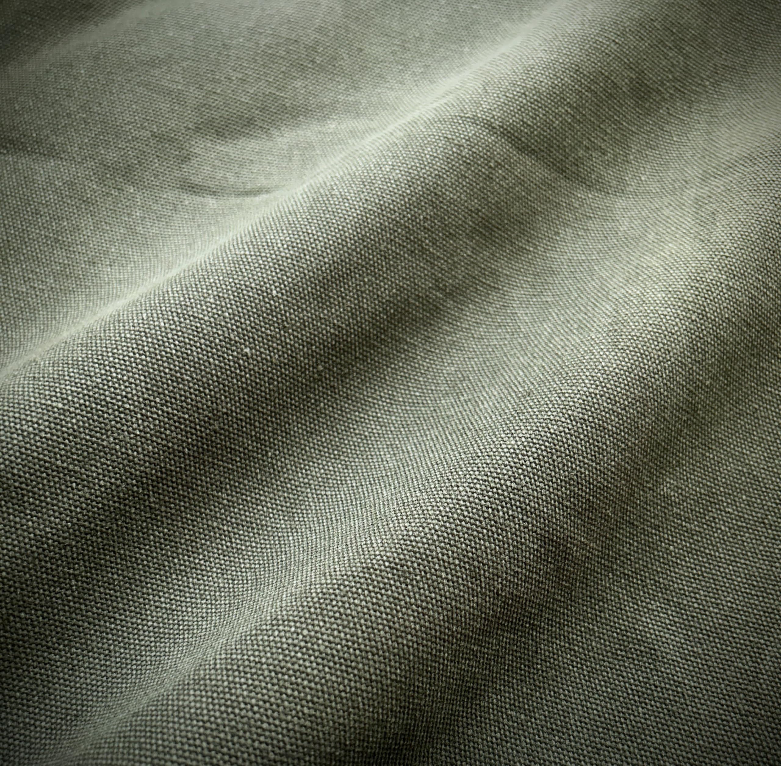 Washed Canvas Wash Fade Canvas Thick Solid Fabric Cloth Canvas Fabric Cotton Craft Handmade (Military 2m)