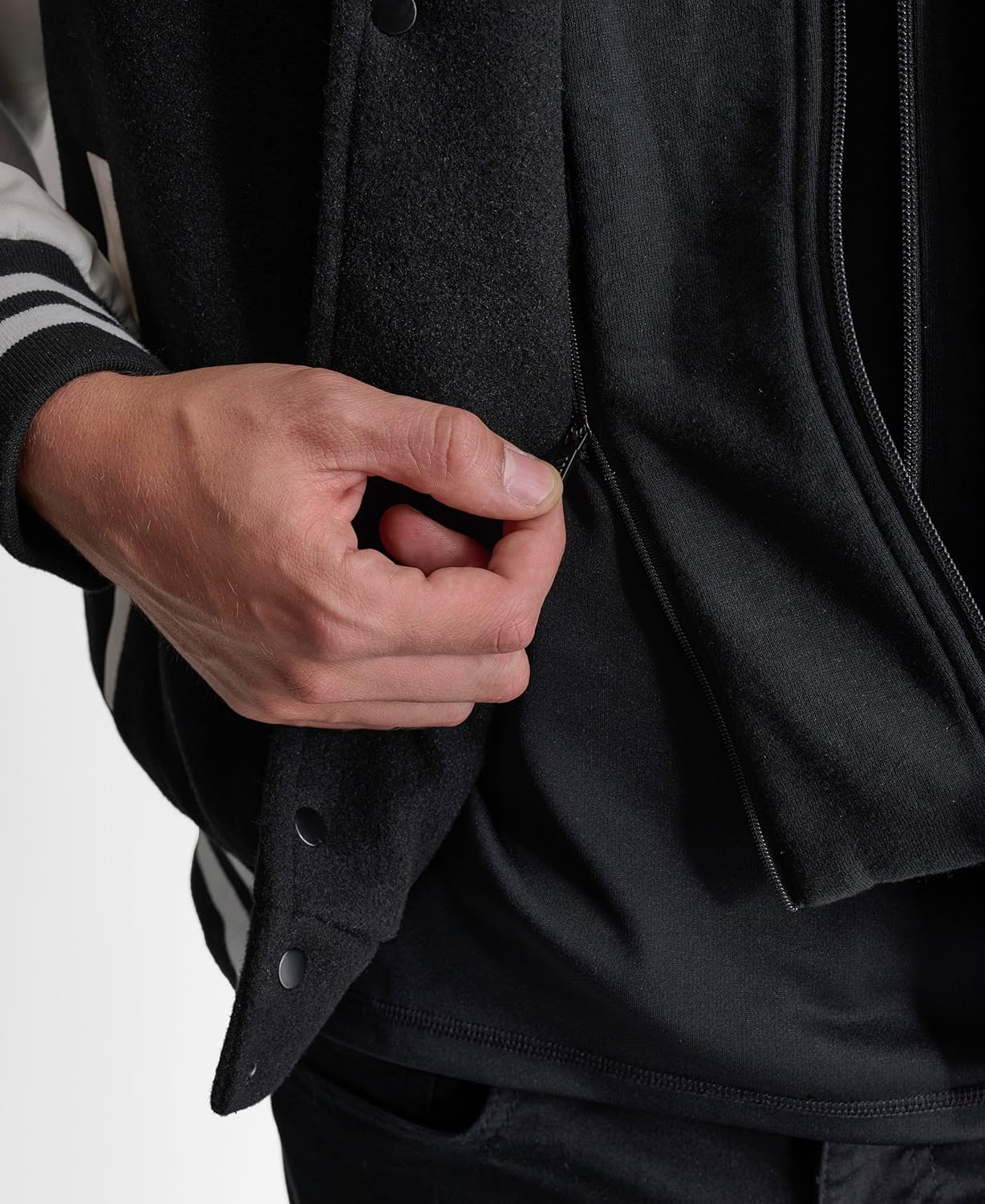 DKNY Men's Water Resistant Hooded Fashion Bomber Jacket - Image 4