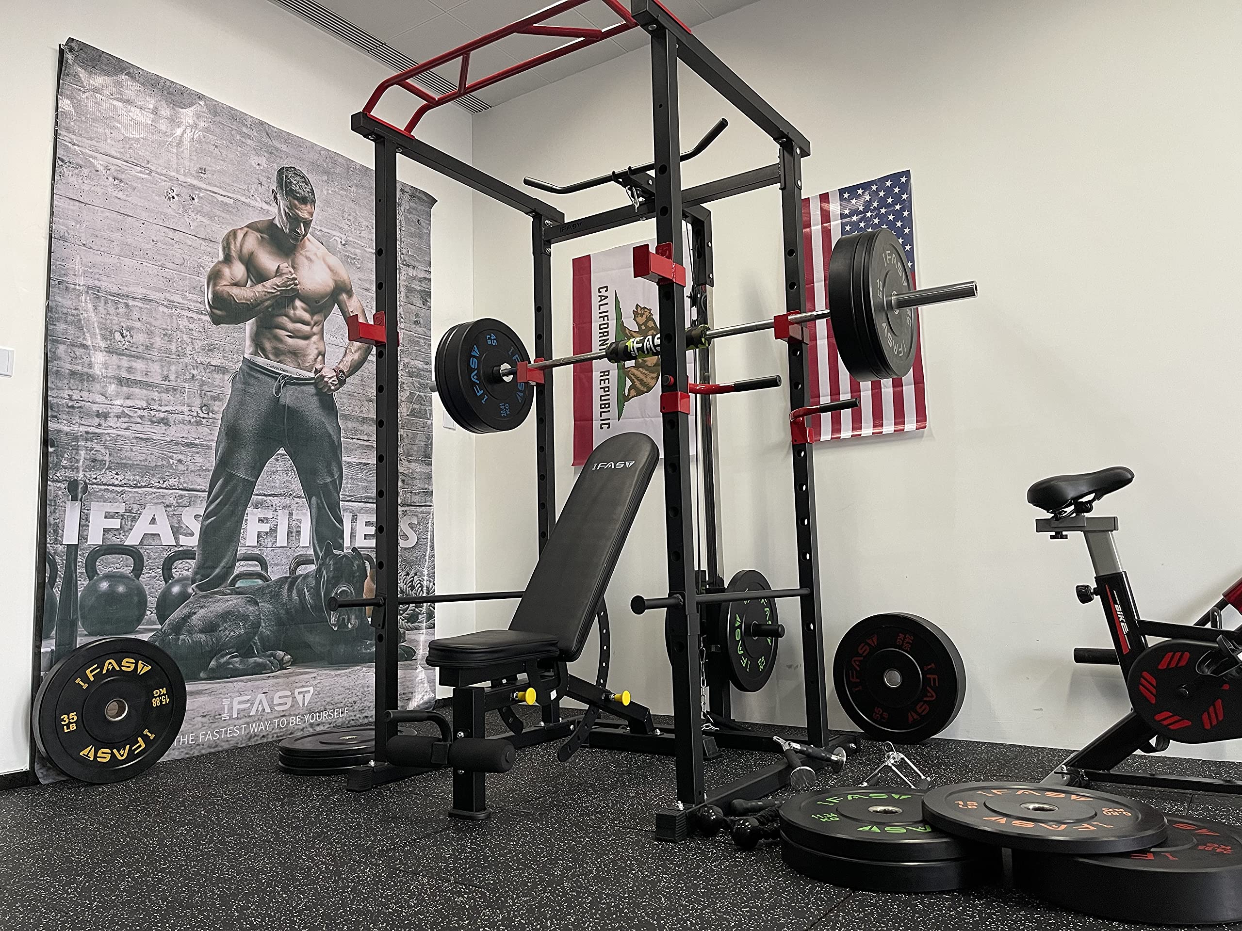 ウエイトトレーニング weight lifting cage, bars and weights Amazon.com: Power Cage 1000-Pound Capacity Exercise Stand Olympic