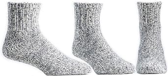 Ballston Quarter 74% Merino Wool House Socks/Ragg Socks - 3 Pairs for Men & Women