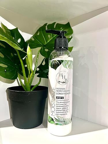 Miniatura 3 de Acondicionador hidratante intenso para cabello natural, cabello rizado, cabello rizado, cabello 4c - contiene aloe vera, glicerina vegetal kosher,