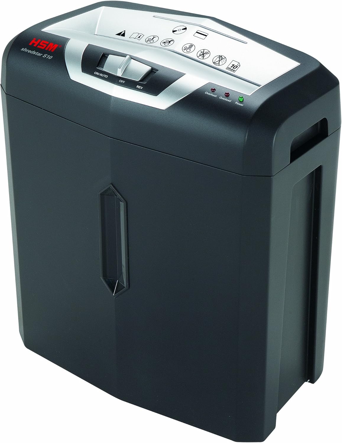 HSM shredstar S10, 10-sheet, Strip-Cut, 4.7-Gallon Capacity shredder