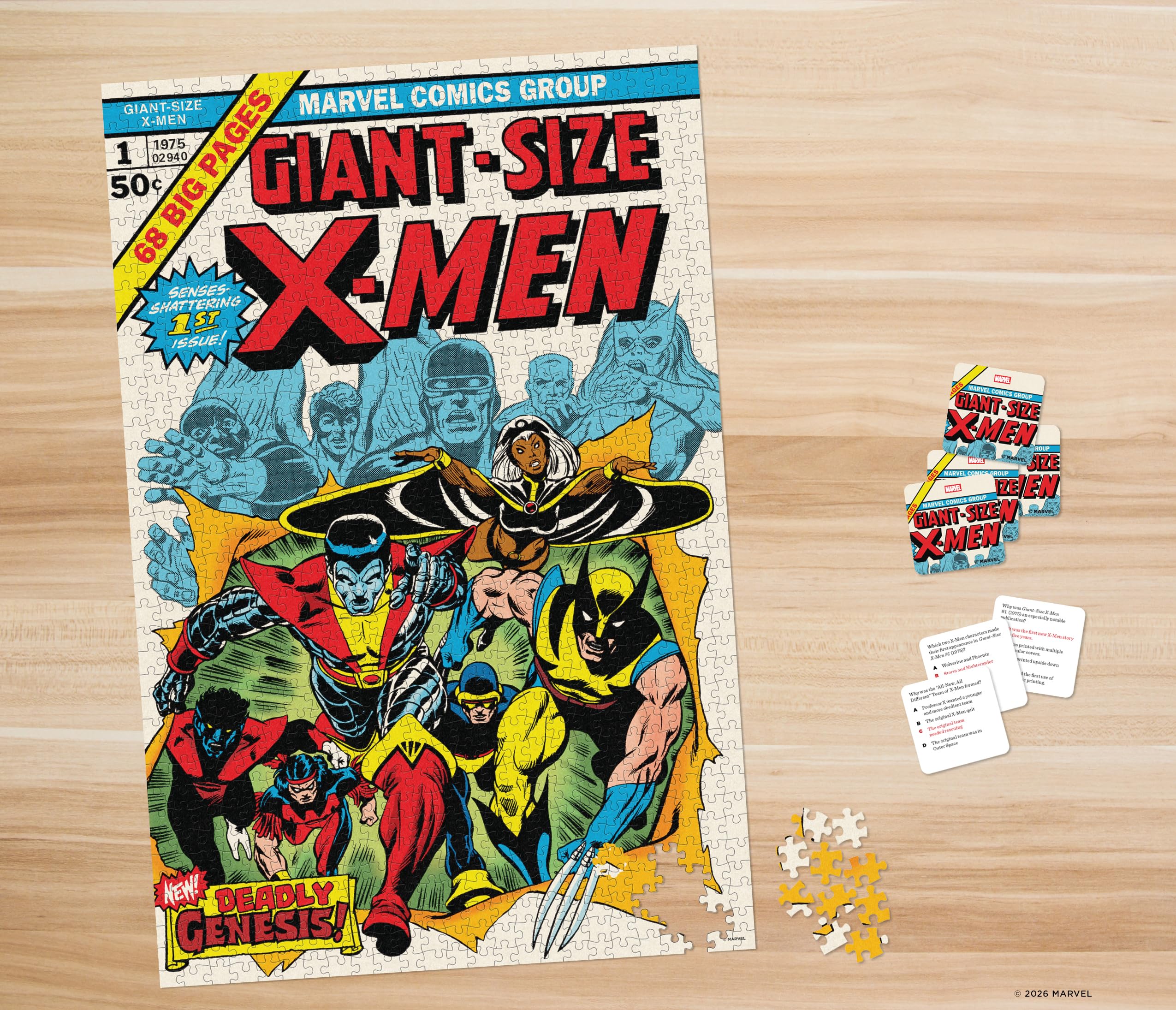 Amazon.com: Marvel X-Men Jigsaw Puzzle and Trivia : Ridley's Games