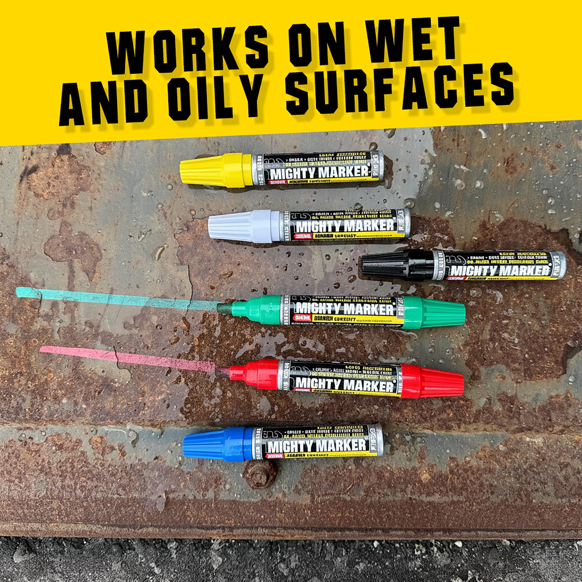 Amazon.com: Mighty Marker PM-23 Jumbo Industrial Paint Marker, Oil