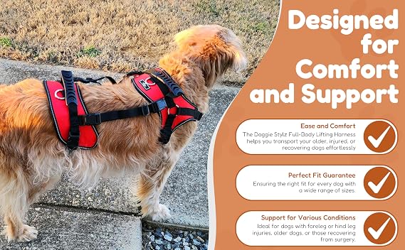 Doggie Stylz Multi-Functional Full-Body Lifting Dog Harness Vest