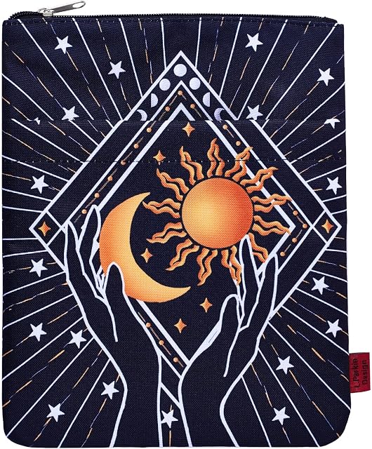 Astrology Book Sleeve with Zipper for Paperbacks, 11 X 8.5 Inch, Bookish Gift