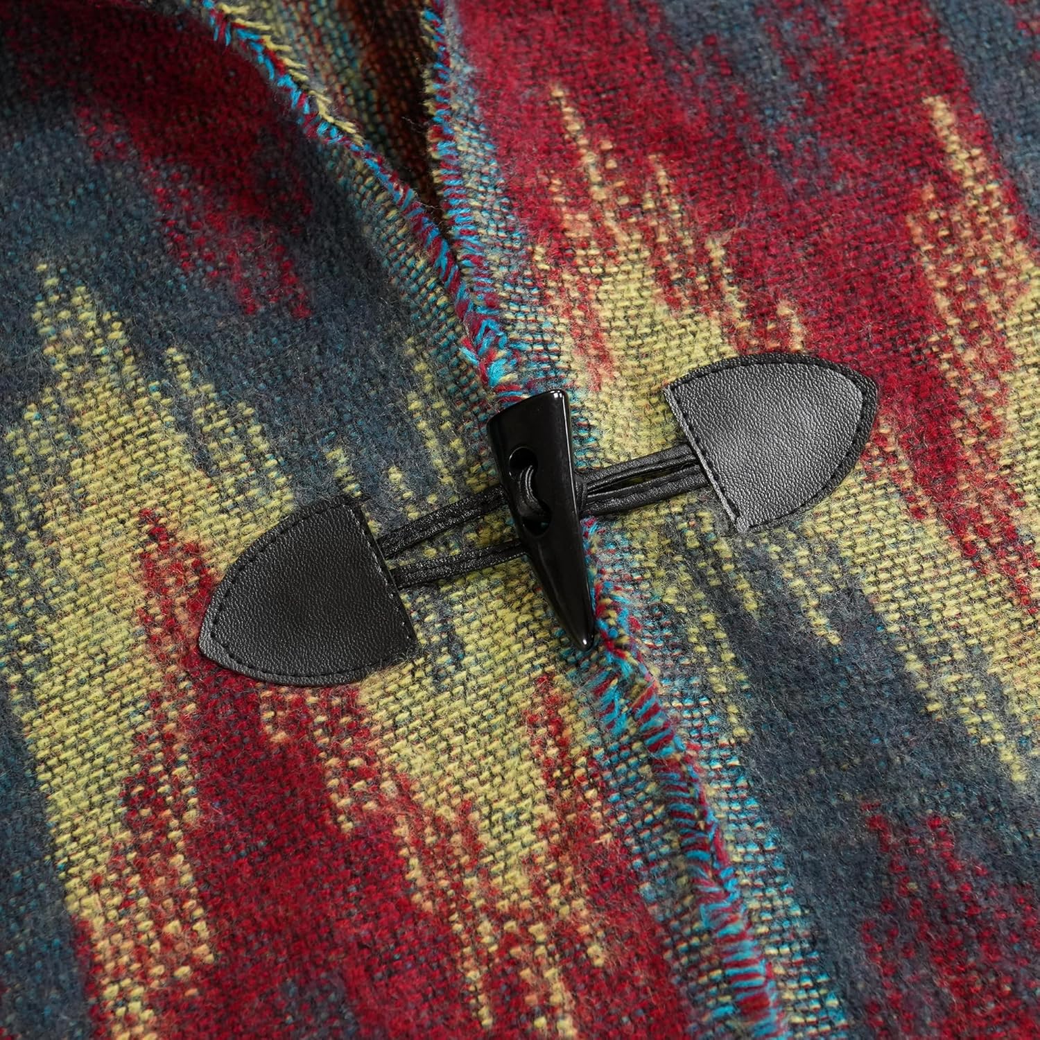 Uyuni Women's Bohemian Casual Shawl Fringe Poncho Loose Vintage Patterned - Image 6