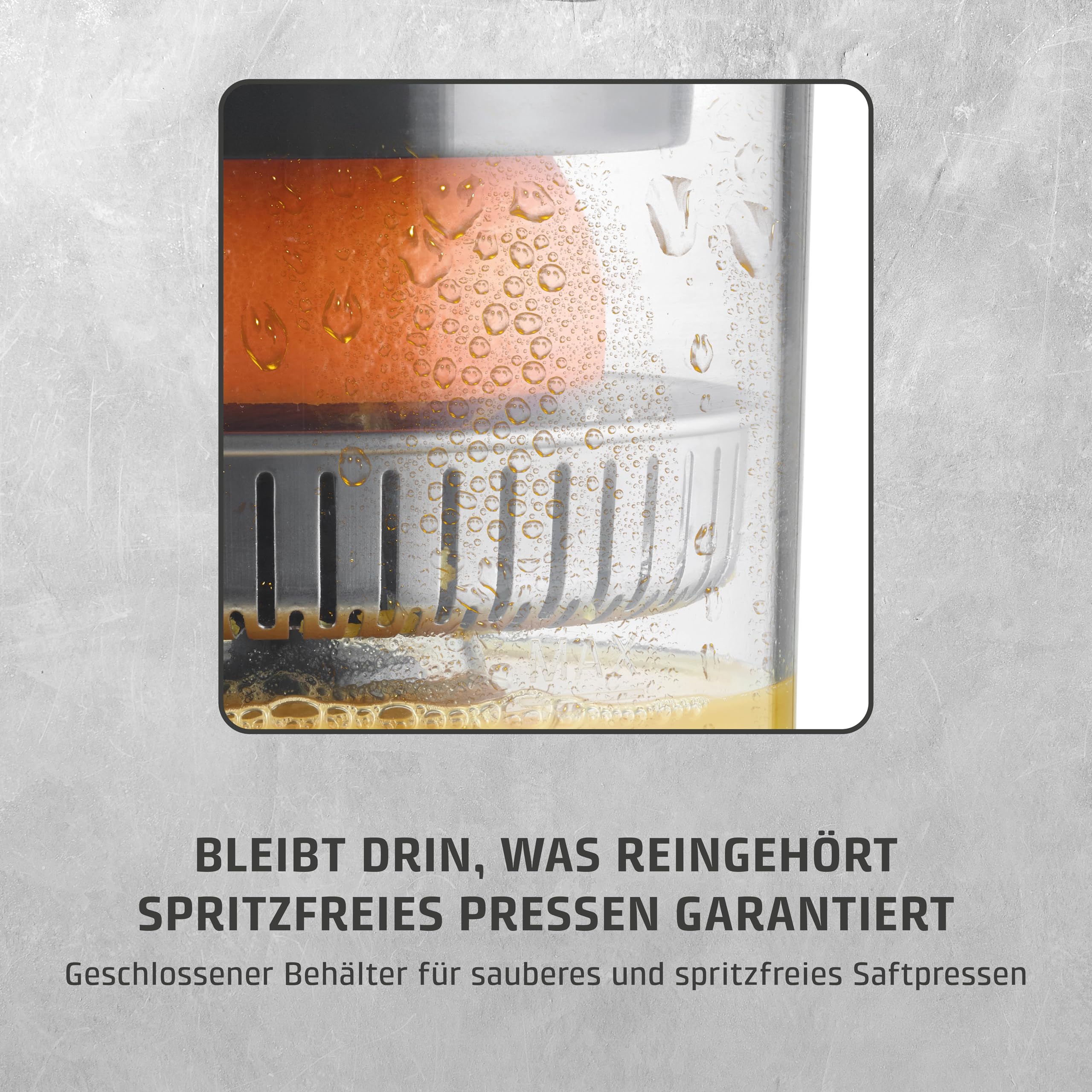 CASO CP 400 Lift elektrische Zitruspresse hohe Saftausbeute BPA-Frei Universal-Presskegel
