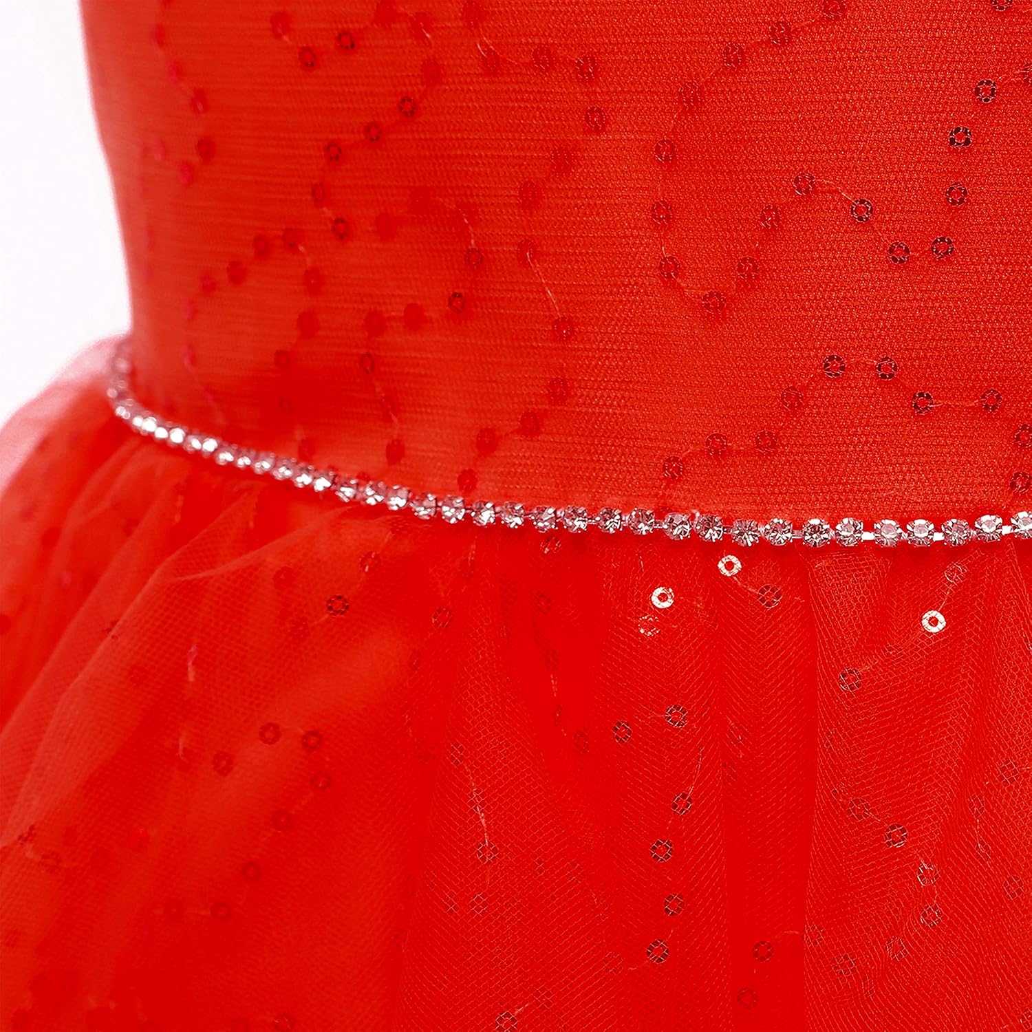 Weileenice Little/Big Girl Party Dress Tulle Girls Wedding Pageant Gown Kids Vintage Prom Holiday Tutu Dresses