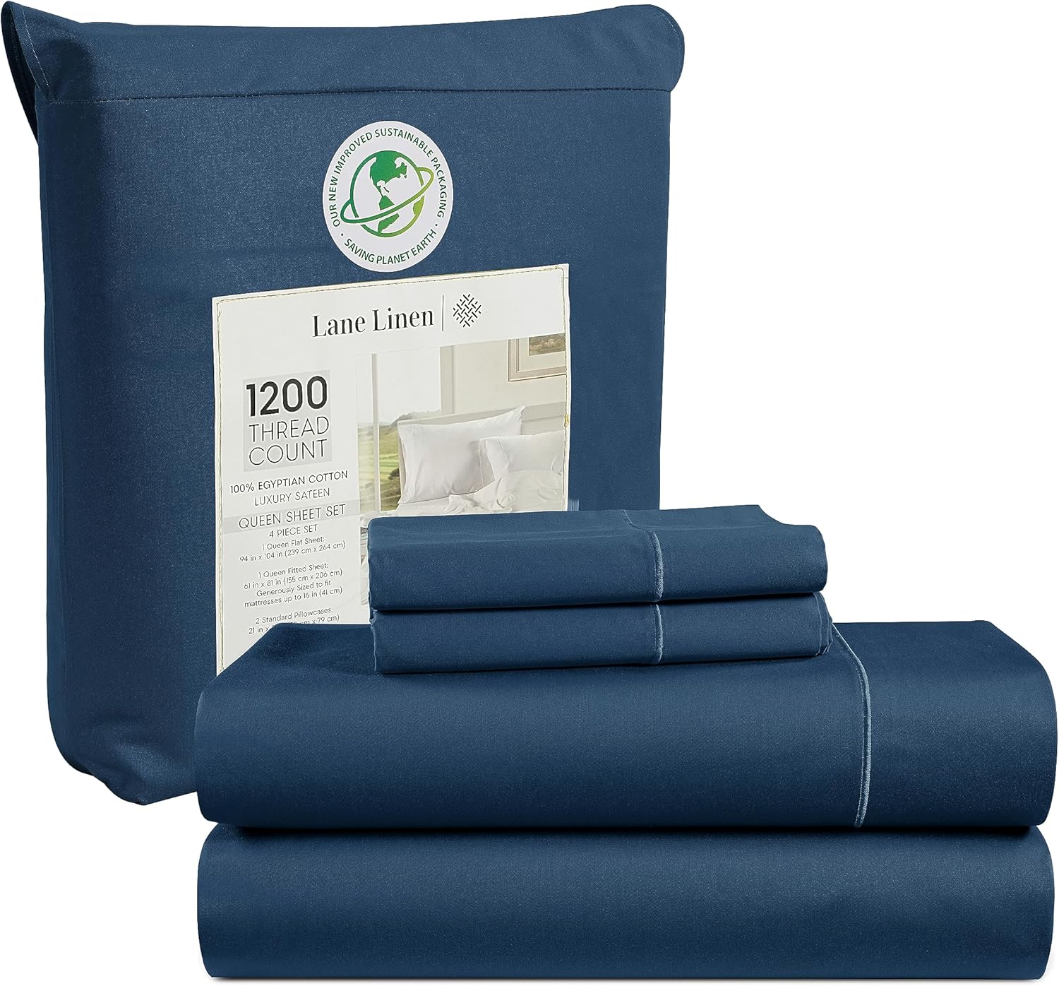 LANE LINEN 100 Egyptian Cotton California King Sheet Sets
