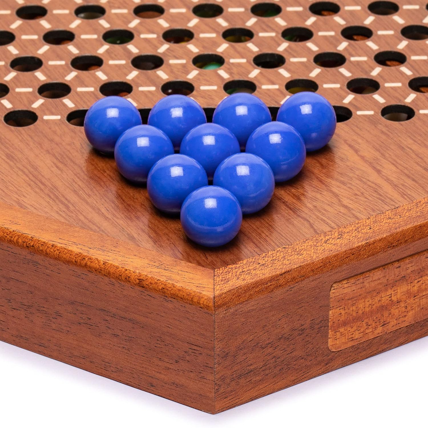 Philos Puzzle Games Halma Rotondo In Legno – Gioco Di Strategia Per 2-6 Giocatori – Made In Germany
