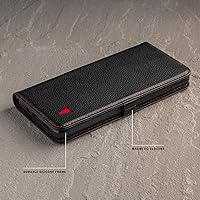 Vista 5 de TORRO Funda para teléfono celular compatible con Samsung Galaxy S20 FE y S20 FE 5G Funda de cuero de calidad auténtica con ranuras para tarjetas