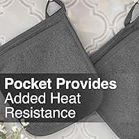 Vista 6 de Ritz - Guante de bolsillo de rizo y almohadilla resistente al calor, duradero, 100% algodón, diseño ergonómico para un agarre óptimo, fácil cuidado