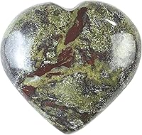 Vista 1 de Crocon Juego de piedras de sangre de dragón de 1.969 in, con forma de corazón grande, 450 quilates, bolsillo de cristal curativo, colección