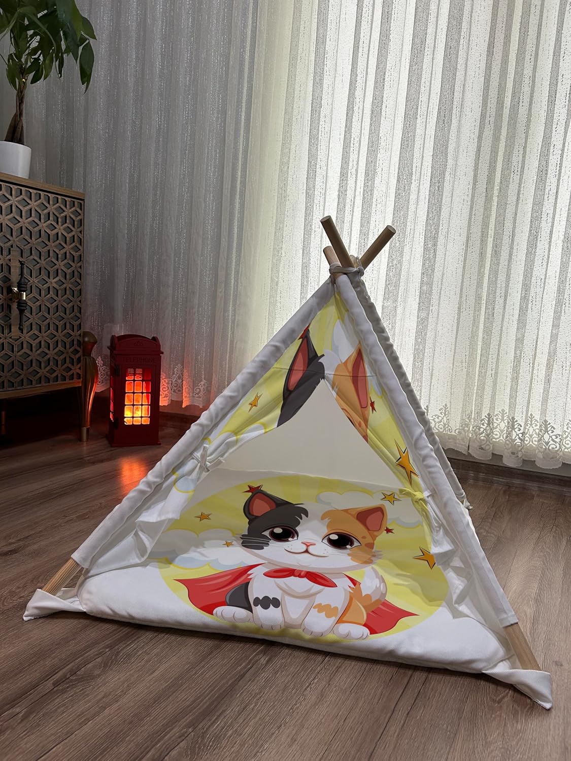 Pet Tent, pet Teepee, cat Teepee, Dog Teepee, cat House, Dog House, Teepee for Pets 96
