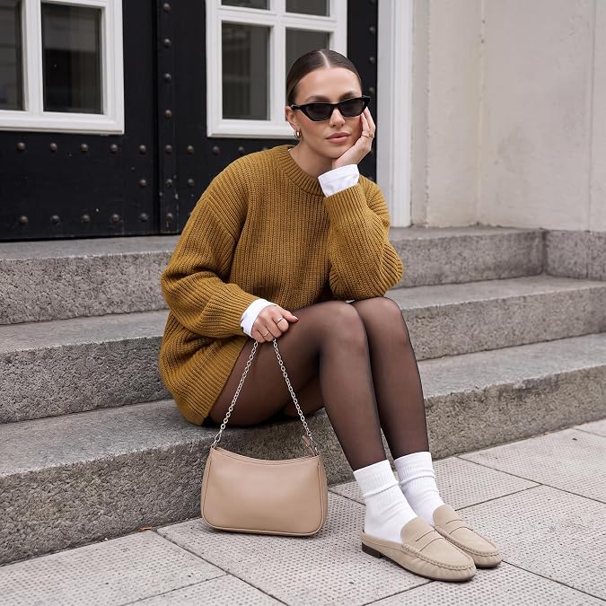 CUSHIONAIRE Heritage Genuine Leather Suede Loafer Mules for Women