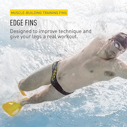 Miniatura 2 de FINIS Edge - Aletas de natación para hombres y mujeres, aletas de entrenamiento 100% de silicona, fortalecen y resisten las piernas
