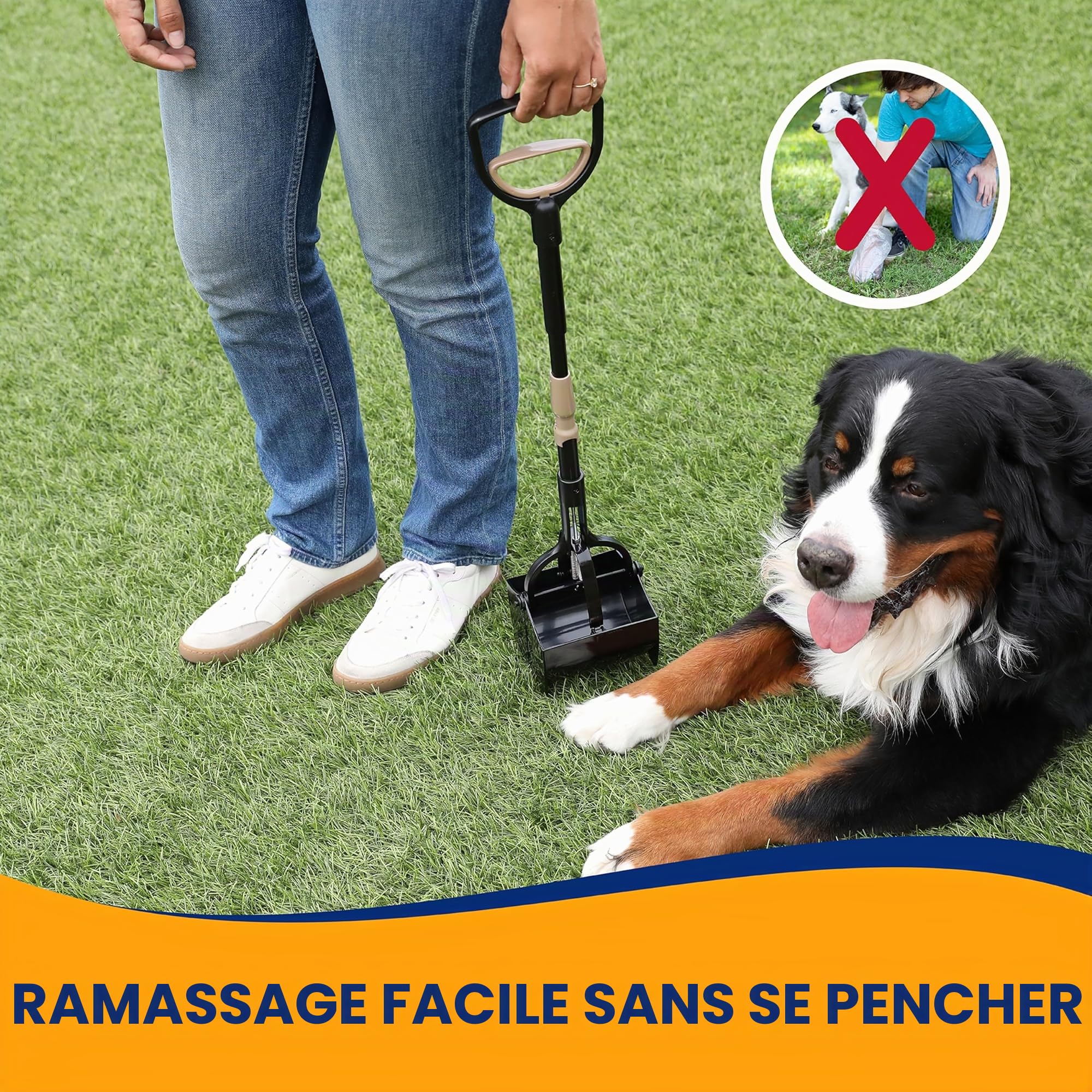 Arm & Hammer Pooper Scooper Claw Scoop Chien Caca Scooper pour système de Gestion des déchets d'animaux de Cour