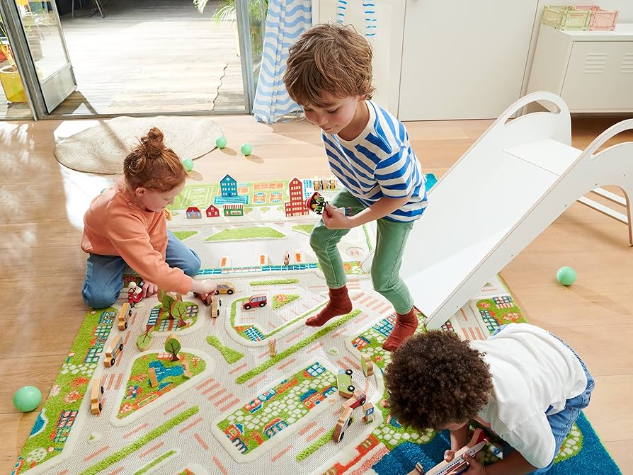 Amazon.com: IVI Mini City Thick 3D Educational Play Mat Rug for