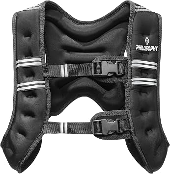 Philosophy Gym Weighted Workout Vest, Strength Training Fitness Body Weight Vest